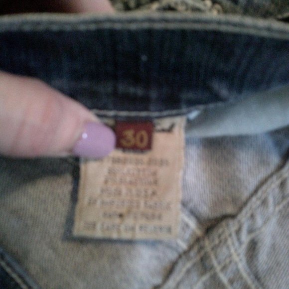 7 For All Mankind Distressed w/ Braided Pocket Jeans (10/30) - Picture 8 of 9